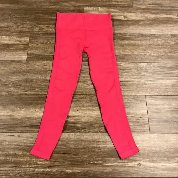 NUX Leggings Small Moderate Compression Pink High Waist NWT Ankle Crop - Picture 10 of 10